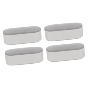 angoily 4pcs toilet seat gasket toilet buffer pads toilet bumper pad toilet cover bumpers toilet seat bumper toilet seat stoppers toilet seat bidet replacement kit light grey plastic