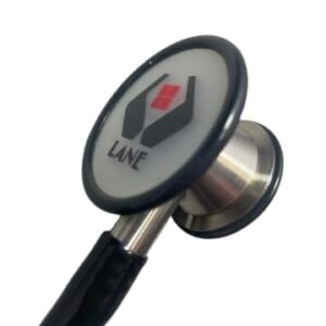 Lanescope Convertible Cardiology Stethoscope by Lane Instrument, Multiple Colors Available (Black)