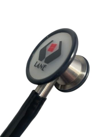 Lanescope Convertible Cardiology Stethoscope by Lane Instrument, Multiple Colors Available (Black)