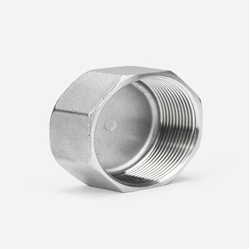 304 Stainless Steel Hexagonal Inner Wire Pipe Cap Internal Thread Wire Plug Head Internal Tooth Bulk Cap Head 6 Points Pipe Plug(1PCS_DN20)