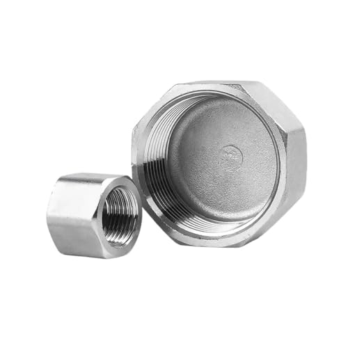 304 Stainless Steel Hexagonal Inner Wire Pipe Cap Internal Thread Wire Plug Head Internal Tooth Bulk Cap Head 6 Points Pipe Plug(1PCS_DN20)