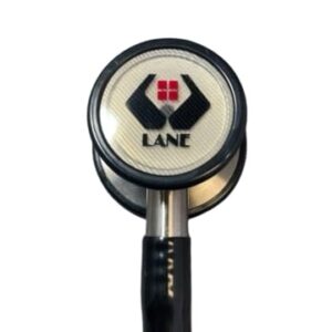 Lanescope Convertible Cardiology Stethoscope by Lane Instrument, Multiple Colors Available (Black)