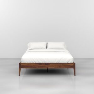 Dinkee Basic Bed Frame Without headboard - Dark Chocolate - Queen