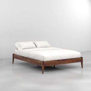 Dinkee Basic Bed Frame Without headboard - Dark Chocolate - Queen