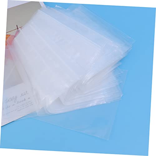 LABRIMP 100pcs Sealable Storage Bag Sealing Bags Proving Bag Zip Storage Bags Large Polythene Bags for Proving Clear Storage Bags Extra Large Freezer Bags Clear Poly Bags Pouch Food Bag