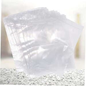 LABRIMP 100pcs Sealable Storage Bag Sealing Bags Proving Bag Zip Storage Bags Large Polythene Bags for Proving Clear Storage Bags Extra Large Freezer Bags Clear Poly Bags Pouch Food Bag