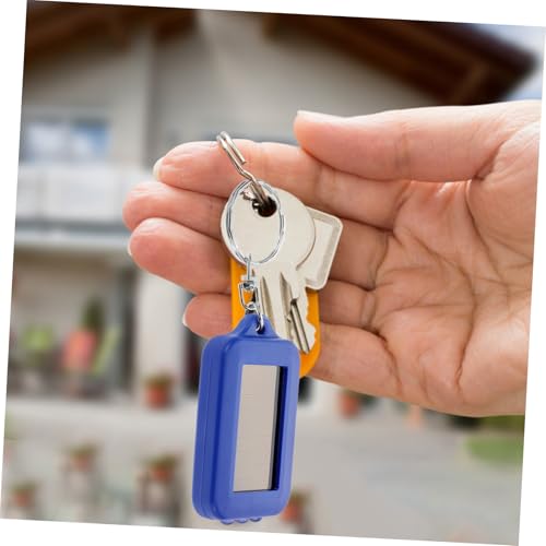 BESPORTBLE 5pcs Solar Torch Flashlights Emergency Light Camping Keychain Flashlight Mini LED Keychains Light Portable Torch with Key Ring Small Keychain Light Emergency Supplies Plastic Blue