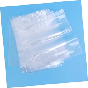 LABRIMP 100pcs Sealable Storage Bag Sealing Bags Proving Bag Zip Storage Bags Large Polythene Bags for Proving Clear Storage Bags Extra Large Freezer Bags Clear Poly Bags Pouch Food Bag