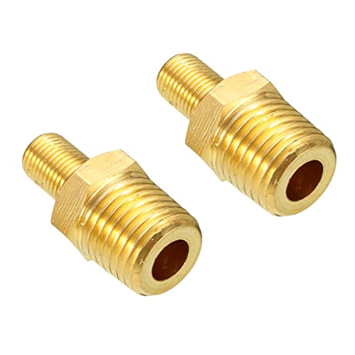 Zaagot 1/4" NPT for Tank for Anti-Corrosion Brass Schrader for Using with Air Compressor Tanks Fitting for Car Auto Brass