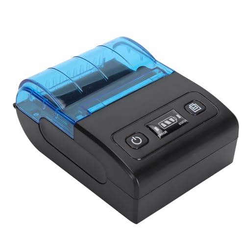 Heayzoki 58mm Thermal Receipt Printer, Portable Thermal Printer, Multi Language Support Bluetooth Mobile Thermal Printer,1500mAh Battery