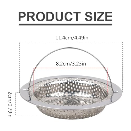 Effective Drain Filter For Kitchen Sink Bathtub Hair Catcher Shower Drain Hole Filter With Handle For Bathoom