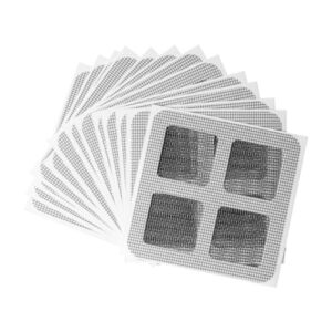 20-pack 4"x4" disposable drain covers, hair catcher mesh stickers for shower, sink, bathtub, kitchen – easy hair & debris prevention, for human and pet hair