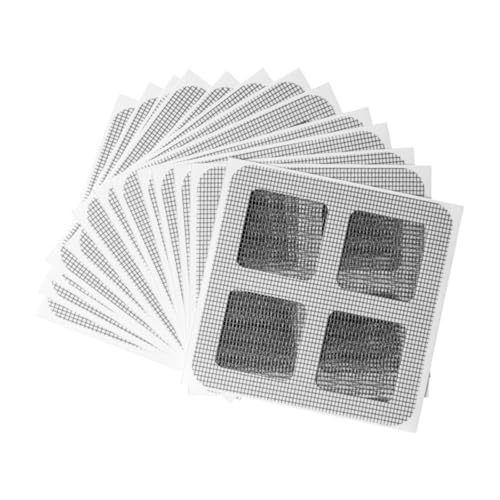 20-Pack 4"x4" Disposable Drain Covers, Hair Catcher Mesh Stickers for Shower, Sink, Bathtub, Kitchen – Easy Hair & Debris Prevention, for Human and pet Hair