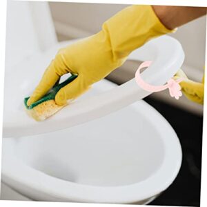 AGFELO 5sets Toilet Lid Lifter Adhesive Handle Toilet Bumper Seats Lifter for Toilet Bidet Toilet Seat Toilet Seats Lifter Handle Bidet Toliet Seat Adjustable Hand Grip Pink 10pcs*5