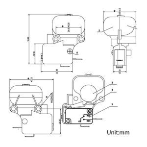 Anti Tilt HK-14 Dump Replacement For Patio Heater Fanner 250VAC 10A 250VAC 16A (High Power)