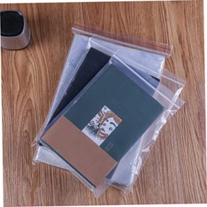 LABRIMP 100pcs Sealable Storage Bag Sealing Bags Proving Bag Zip Storage Bags Large Polythene Bags for Proving Clear Storage Bags Extra Large Freezer Bags Clear Poly Bags Pouch Food Bag