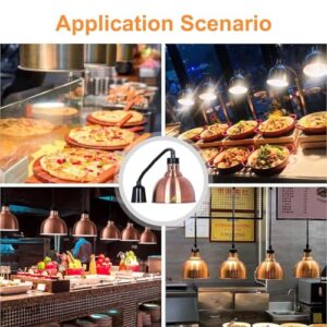 3Pcs Buffet Hanging Heat Lamps, 250W Buffet Food Heating Lamp with Telescopic Range 60-180cm for Buffet Kitchen Restaurant