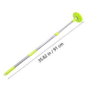 COLLBATH 1 Set Mop Pole Commercial Mop Rotating Mop Part Pole Mopping Mop Handle Replacement Floor Cleaning Mop Rod Mopa para Limpiar Pisos Mops Rotary Mop Rod Stainless Steel Green