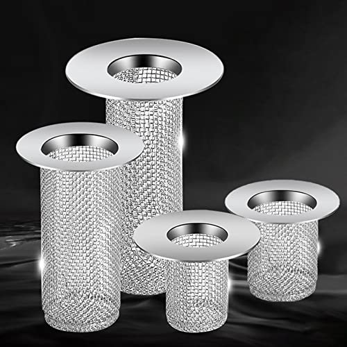 Stainless Steel Floor Drain Filter Mesh Kitchen Bathroom Sewer Anti-blocking Bathtub Sink Hair Filter Strainer Trap