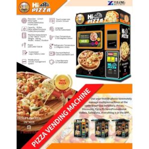 Customizable Pizza Vending Unit Unmanned Pizza Bakery Pizza Quick-Serve Machine for Sale Making Hot Food Fresh