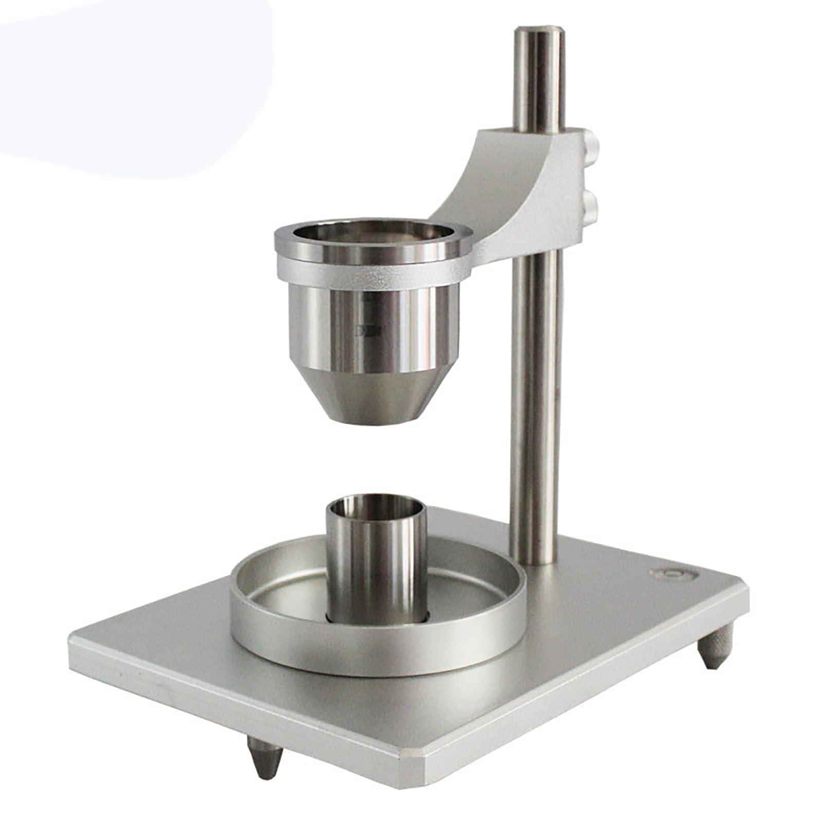 COYEUX Hall Flow Meter, Powder Bulk Density Meter and Flow Tester, with 2.5 and 5 Mm Stainless Steel Funnel for Testing Flow and Bulk Density of Metallic and Non-Metallic Powders