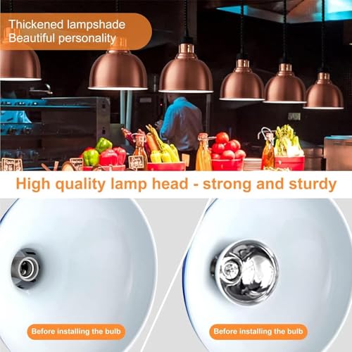 3Pcs Buffet Hanging Heat Lamps, 250W Buffet Food Heating Lamp with Telescopic Range 60-180cm for Buffet Kitchen Restaurant