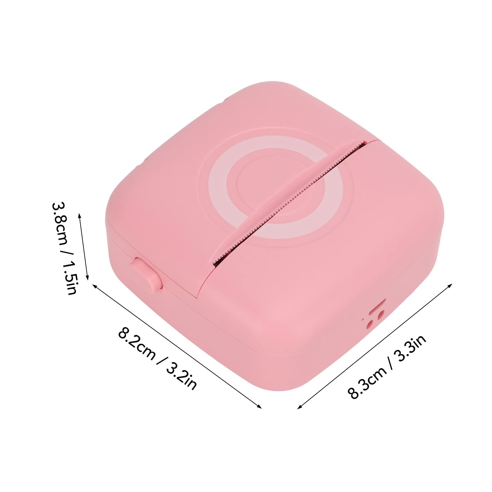 Lybunair Mini Bluetooth Thermal Printer Portable Handheld 200DPI USB Charging Smart Sticker Printer Pink