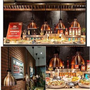 3Pcs Buffet Hanging Heat Lamps, 250W Buffet Food Heating Lamp with Telescopic Range 60-180cm for Buffet Kitchen Restaurant