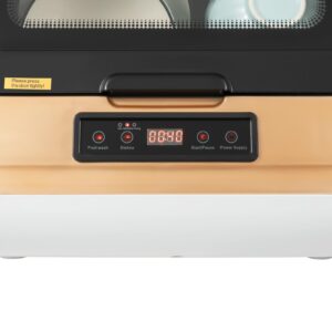 Erhdexzhg Desktop Installation-Free Dishwasher,Portable Mini Dishwasher Countertop, 3 Washing Programs Display Automatic Dishwashing, Compact Countertop Dish Washer 800W