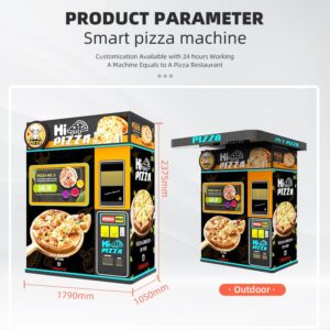 Customizable Pizza Vending Machine Fast Pizza Maker with Multiple Flavors Automatic Cooking Pizza Oven Press Cooker Ideal for Restaurants Parks Offices Schools and Commercial Streets (1)