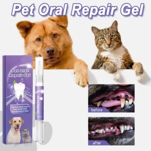 Lettucepets Dog Toothbrush, Pet Oral Repair Gel Pen for Dogs, Lettuce Pets Toothbrush, Lettuce Pets Oral Repair Gel, Dog Teeth Cleaning Brush Pen for Dog Cats Dental Care (3pcs)