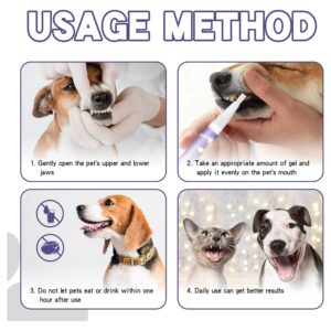 Lettucepets Dog Toothbrush, Pet Oral Repair Gel Pen for Dogs, Lettuce Pets Toothbrush, Lettuce Pets Oral Repair Gel, Dog Teeth Cleaning Brush Pen for Dog Cats Dental Care (3pcs)