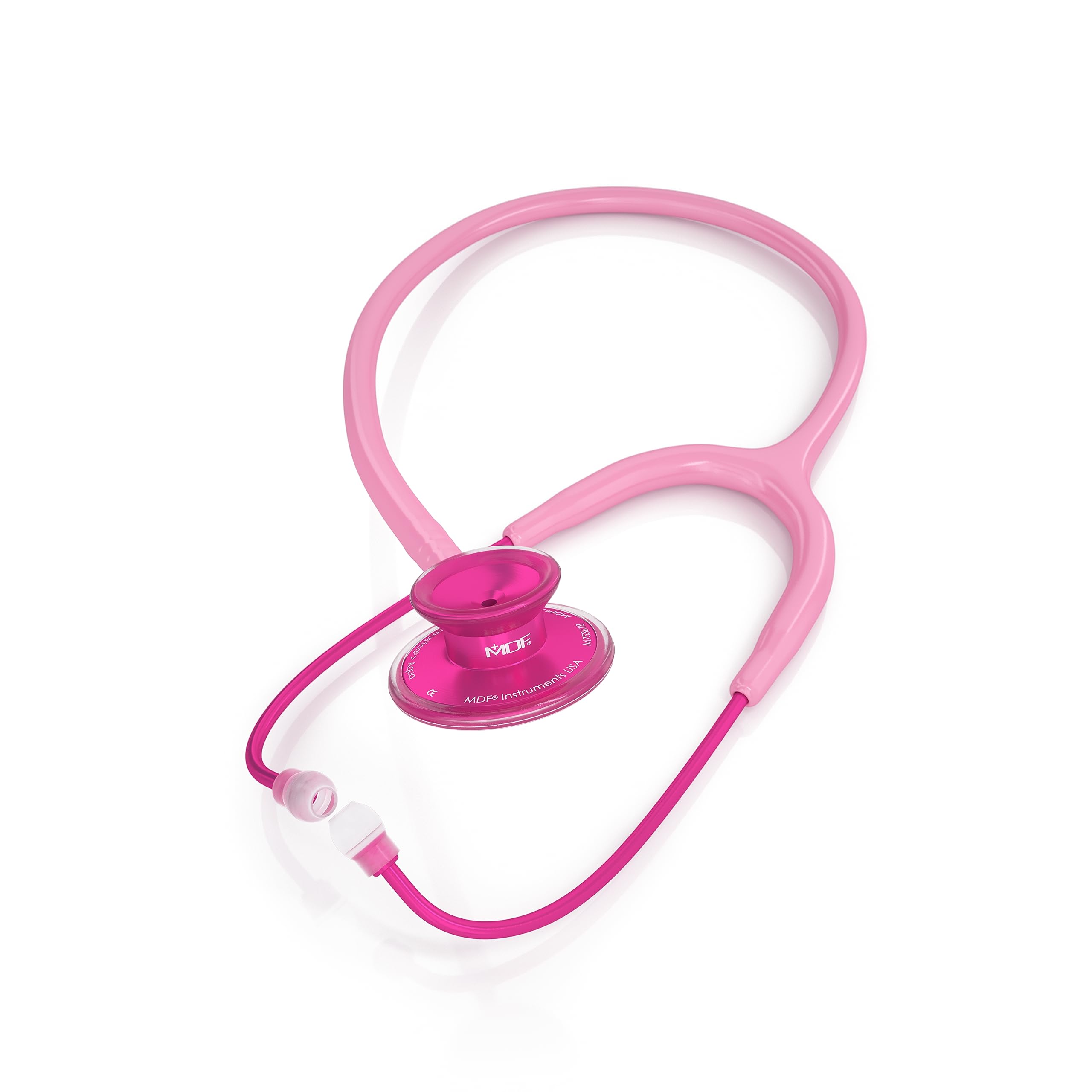 MDF Acoustica Lightweight Stethoscope for Doctors, Nurses, Students + MDF Stethoscope Hard Travel Carrying Case, Medium