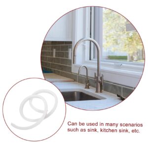 Angoily Water Strip Sink Flume Water Barrier Tub Dam Water Stopper for Shower Bath Tub Side Water Guard Wet Room Floor Barrier Kitchen Splash Guard Shower Dam Water Stopper White Tpe