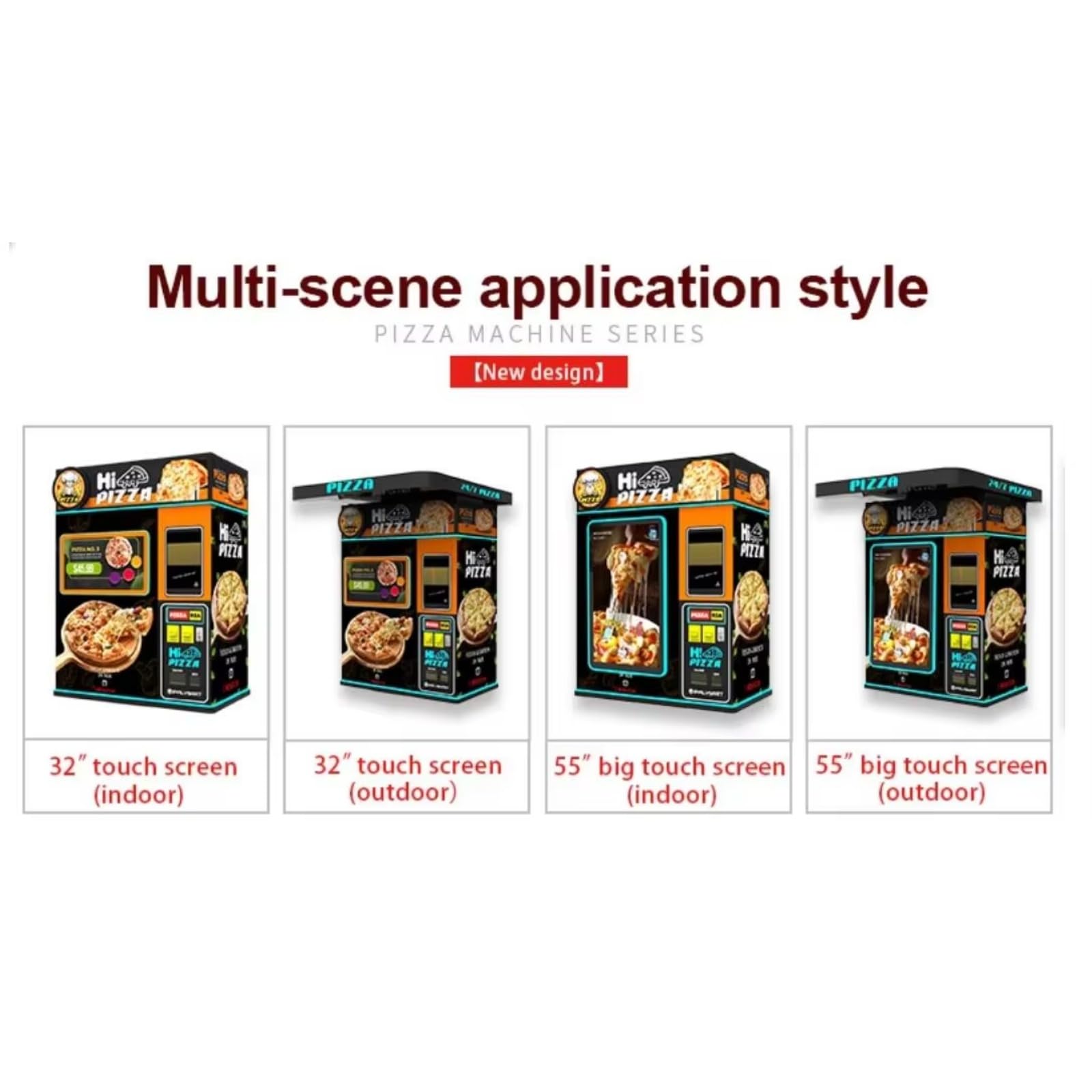 Heated Hot Food Pizza Hamburger Sandwich Vending Machine Automatic with Touch Screen Pizza Maker