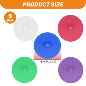 Fermenting Lids Fermentation Lids, 5PCS Silicone Waterless Airlock Fermenting Lids, Automatic Venting Wide Mouth Mason Jar Lids, Reusable Pickle Pipes for Wide Mouth Jars