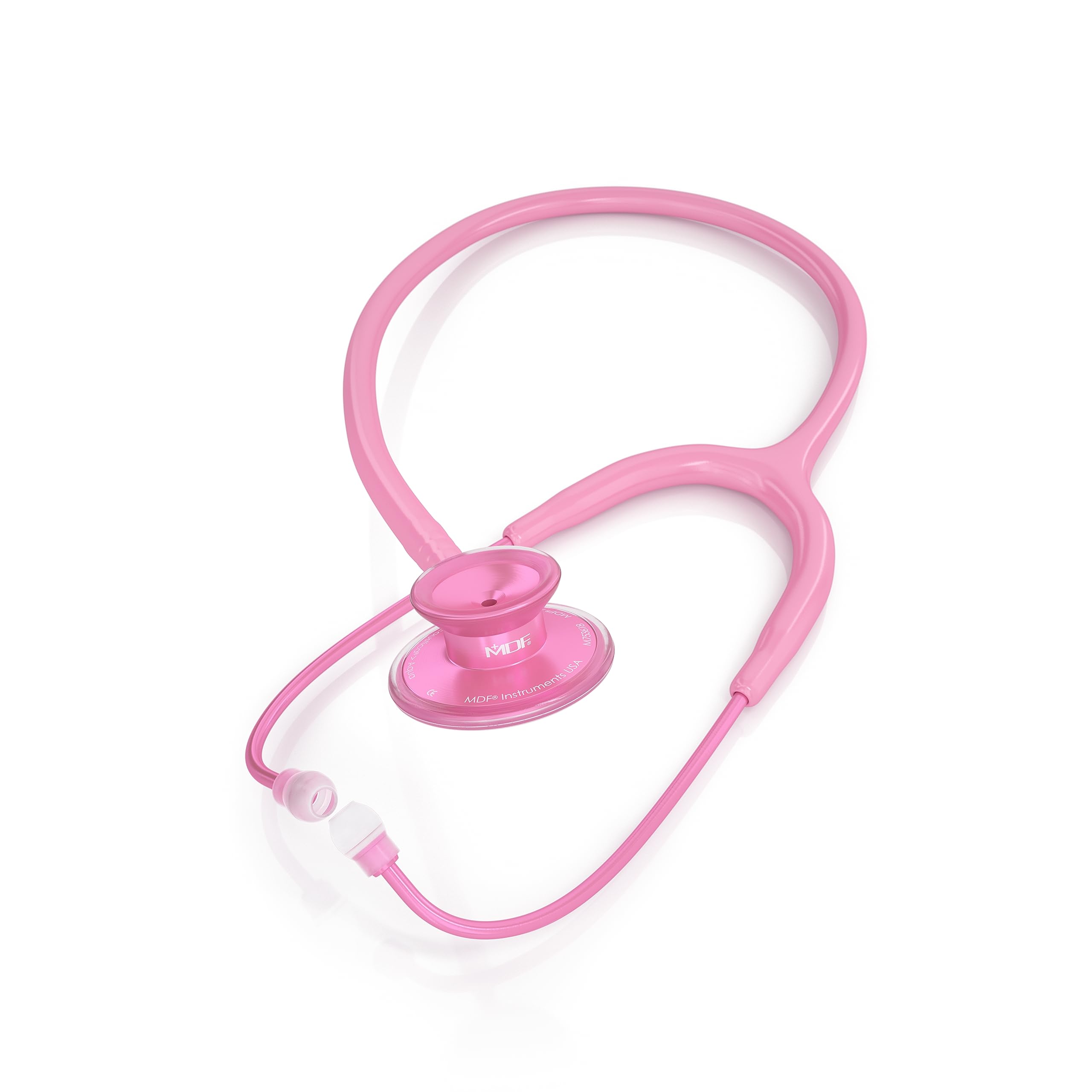 MDF Acoustica Lightweight Stethoscope for Doctors, Nurses, Students + MDF Stethoscope Hard Travel Carrying Case, Medium