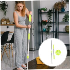 COLLBATH 1 Set Mop Pole Commercial Mop Rotating Mop Part Pole Mopping Mop Handle Replacement Floor Cleaning Mop Rod Mopa para Limpiar Pisos Mops Rotary Mop Rod Stainless Steel Green