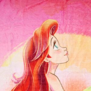 Disney The Little Mermaid Ariel Sunset Dreams Princess Throw Blanket 46" x 60" Soft Fleece Throw Blanket for Bed Couch