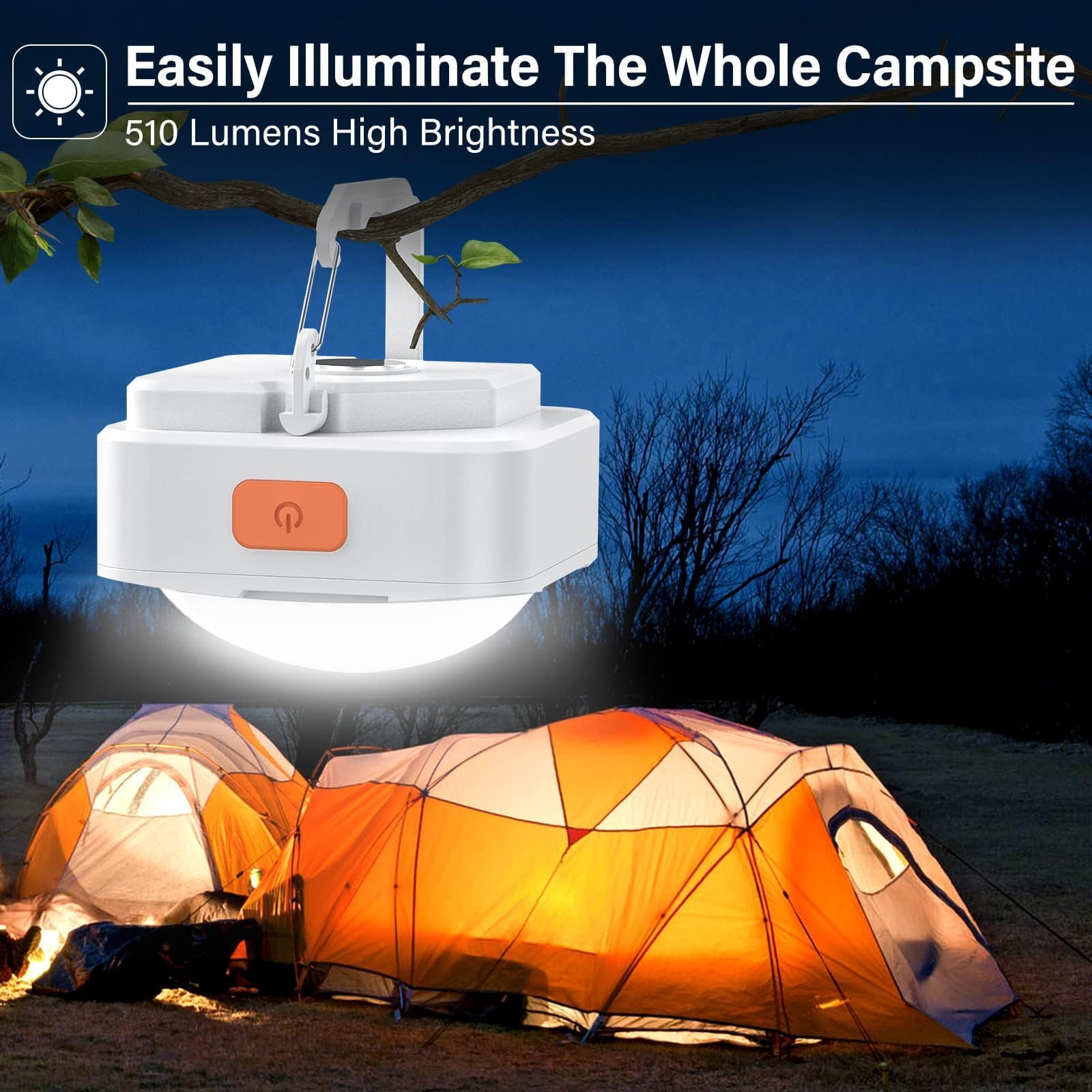 Camping Lights FLY2SKY Tent Lights Camping Equipment for Camping Hiking Backpacking Fishing Hurricane Emergency Outage