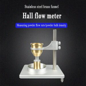 COYEUX Hall Flow Meter, Powder Bulk Density Meter and Flow Tester, with 2.5 and 5 Mm Stainless Steel Funnel for Testing Flow and Bulk Density of Metallic and Non-Metallic Powders