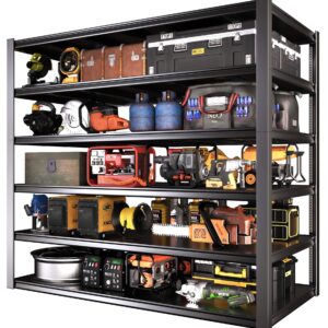 picvoss 6-Tier Garage Shelving Heavy Duty, 3200LBS Garage Storage Shelves, Adjustable Metal Shelving Unit,52" W x 24" D x 84" H, Industrial Shelving for Storage