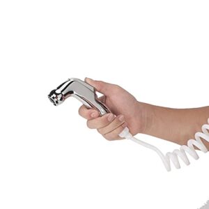 handheld abs bidet sprayer shower head with pu spring tube g1 2 bsp for bathroom toilet ergonomic handle