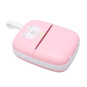 Febuliy Portable Printer,Tiny Printer,Portable Pink Mini Printer Hd with Multipurpose Bt Connection for Office and Home Use