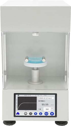 VTSYIQI Liquid Surface Tension Measurement Automatic Surface Tensiometer Liquid Surface Tensiometer with Platinum Loop Range 0 to 1000 mN/m Accuracy 0.1mN/m Real Time Display