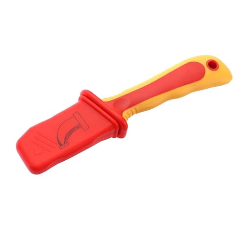 Dioche Cable Dismantling Knife, 1000V Insulated Anti Magnetic Electrician Tool with Comfortable Handle, Ideal for Instrument Installation and Maintenance, Easy Push or Pull Sheath