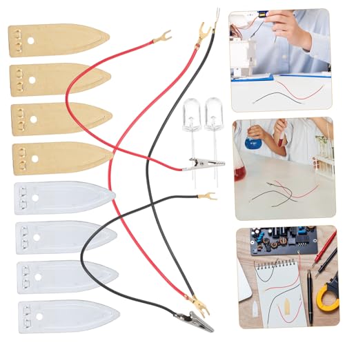 FUNOMOCYA 1 Set Battery Experiment Anode Fruit Experiment Tools Anode for Zinc Electroplating Anode for Zinc Plating Fruit Battery Experiment Supplies Electrode Strips Copper