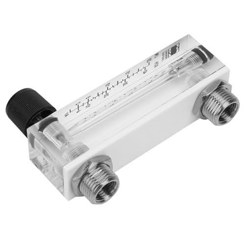 Panel Type Flowmeter, Material, Adjustable Rate for Gas Medium Measurement, Transparent Acrylic Body, LZM, 6T 2, 20LPM or 4, 40SCFH Gas Meter