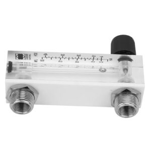 Panel Type Flowmeter, Material, Adjustable Rate for Gas Medium Measurement, Transparent Acrylic Body, LZM, 6T 2, 20LPM or 4, 40SCFH Gas Meter