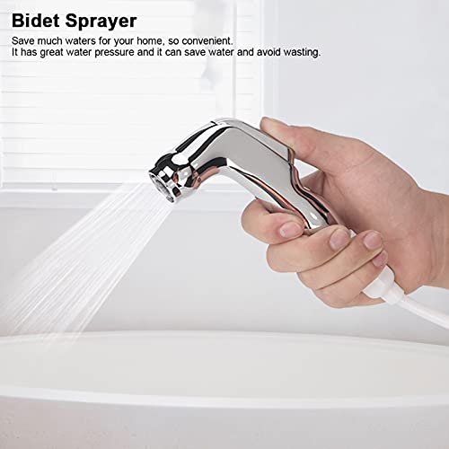 Handheld ABS Bidet Sprayer Shower Head with PU Spring Tube G1 2 BSP for Bathroom Toilet Ergonomic Handle